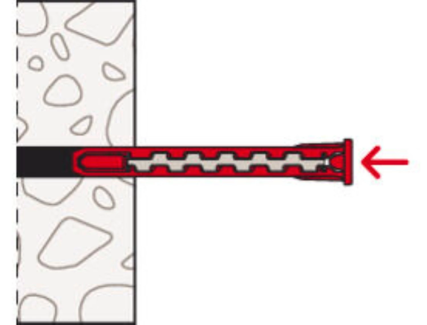Fischer 577390 Nylon plug HybridPower 10 x 90 FUS met schroef (10st)-image