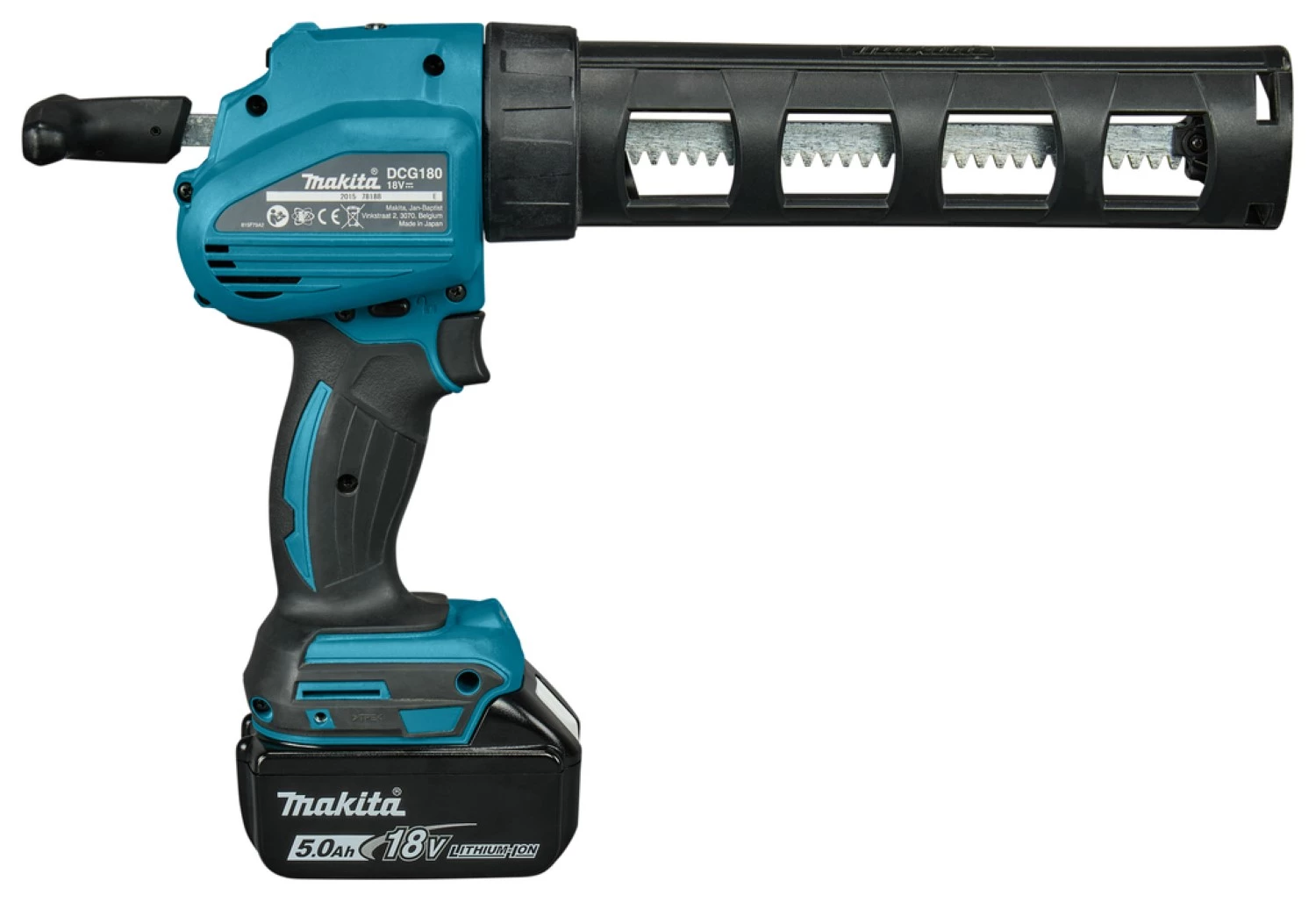 Makita DCG180RTX Pistolet à colle sans-fil - 18V Li-ion - Batterie (1x 5,0 Ah) - Coffret & support cartouche inclus-image