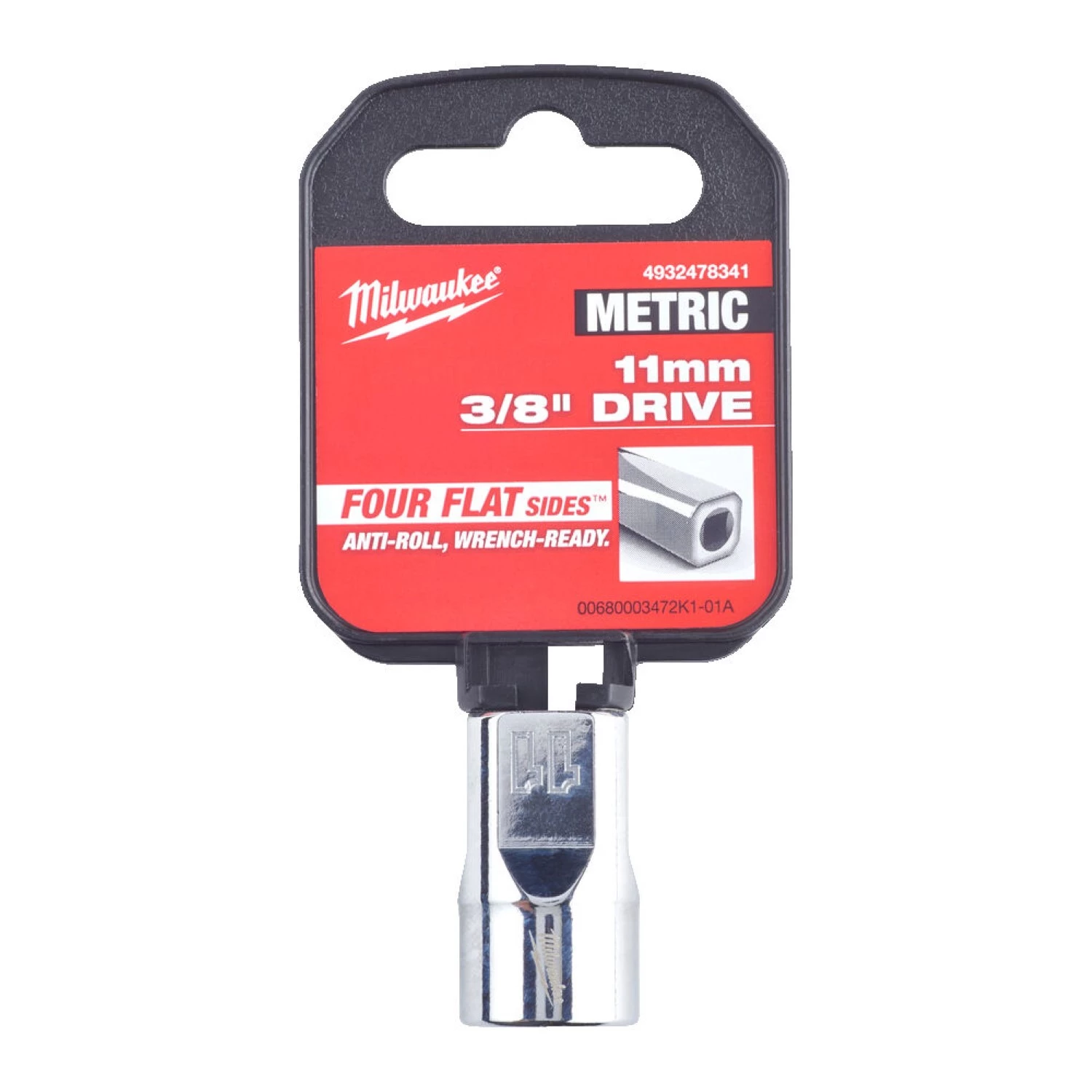 Milwaukee 4932478341 Dop - 3/8" FOUR FLAT™ - 11mm-image