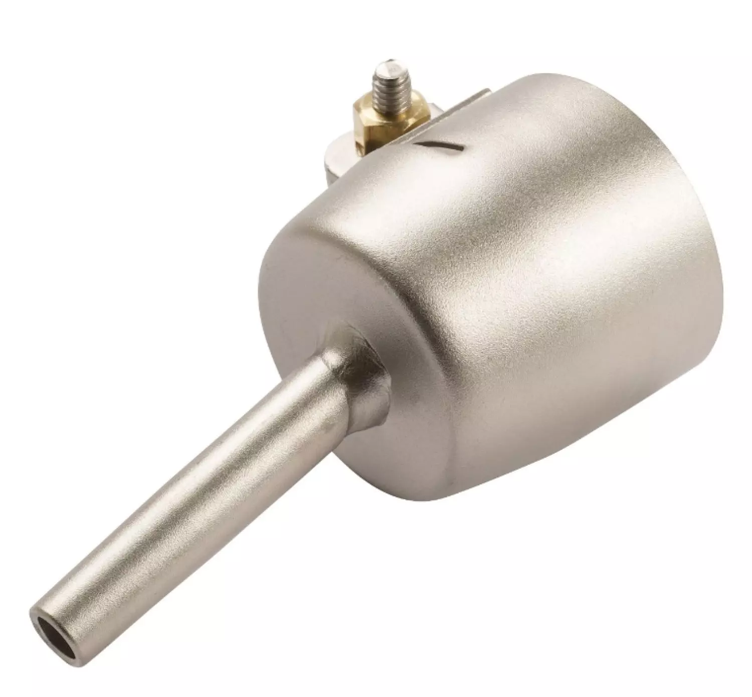 Leister 100.303 - Buse de tubulaire(ø 31.5) ø 5 mm, 37 mm, 15° Angle, convient pour une buse de soudage rapide-image