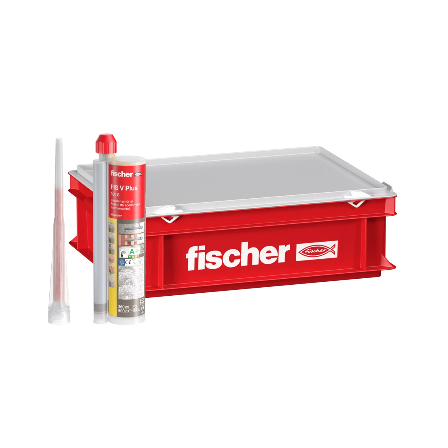 Fischer 558769 FIS V Plus 360 S Injectiemortel 10 stuks in krat incl. 20 mengtuiten - 10 x 360ml-image