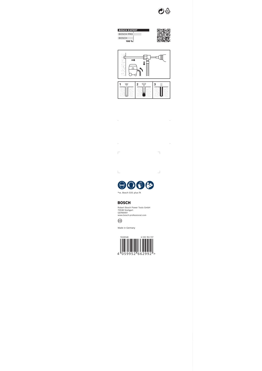 Bosch 2608901767 EXPERT Hamerboor SDS Clean SDS plus-8X - 14x200x350mm met connector-image