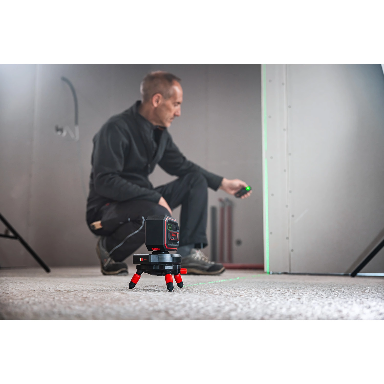 Sola RCB Autobase Set laserbasis - incl. afstandsbediening en wandhouder-image