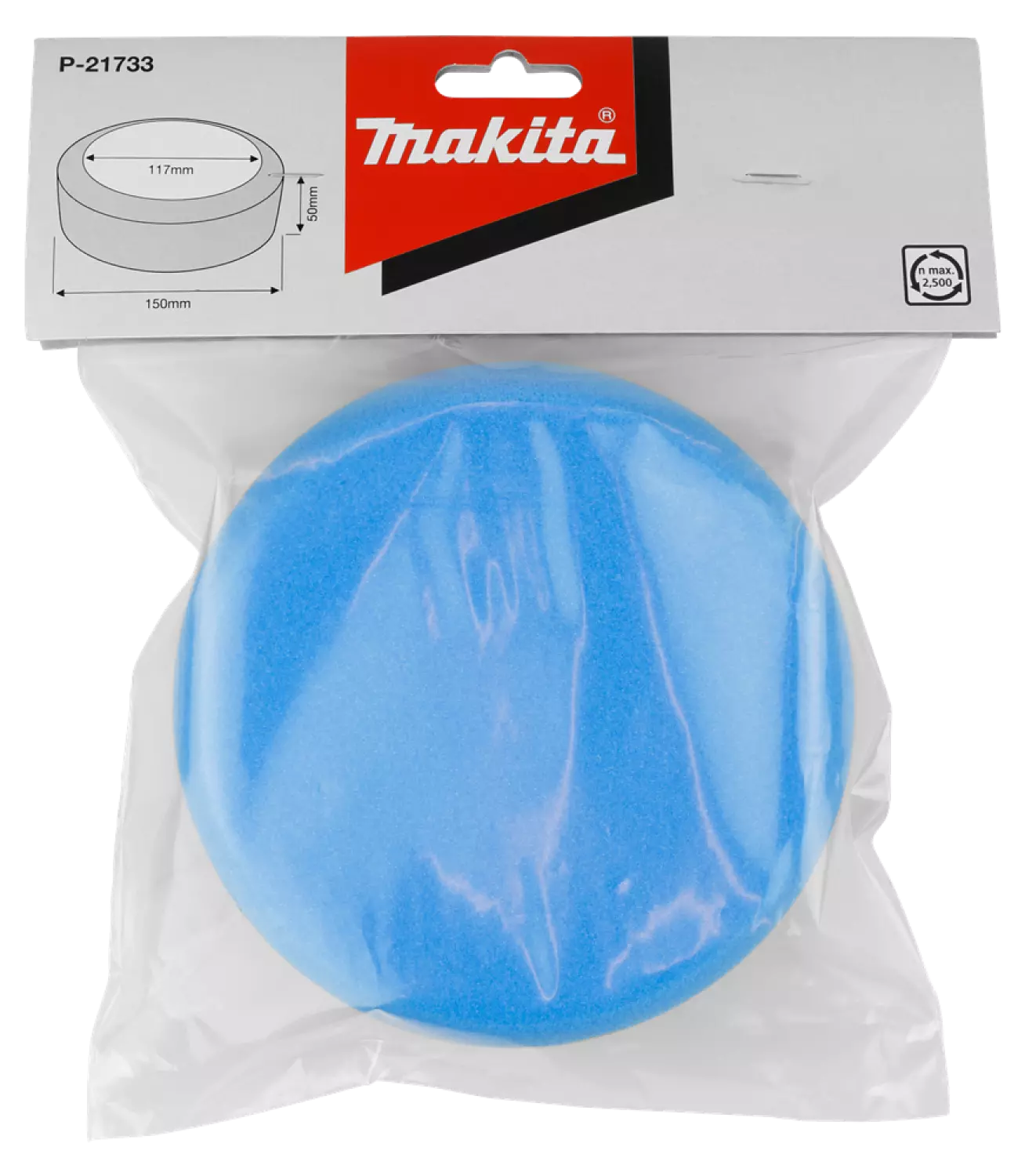 Makita P-21733 Spons blauw hard grof - 150mm-image