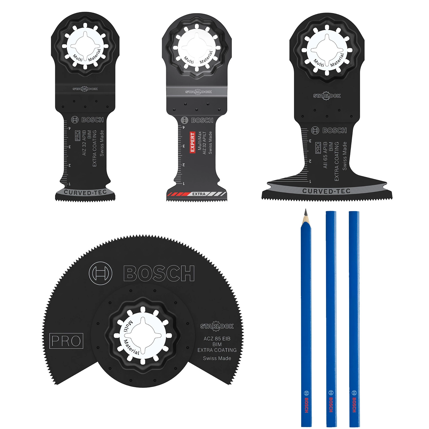 Bosch 061599766V Lames Starlock dans une mini boîte en L + crayons-image