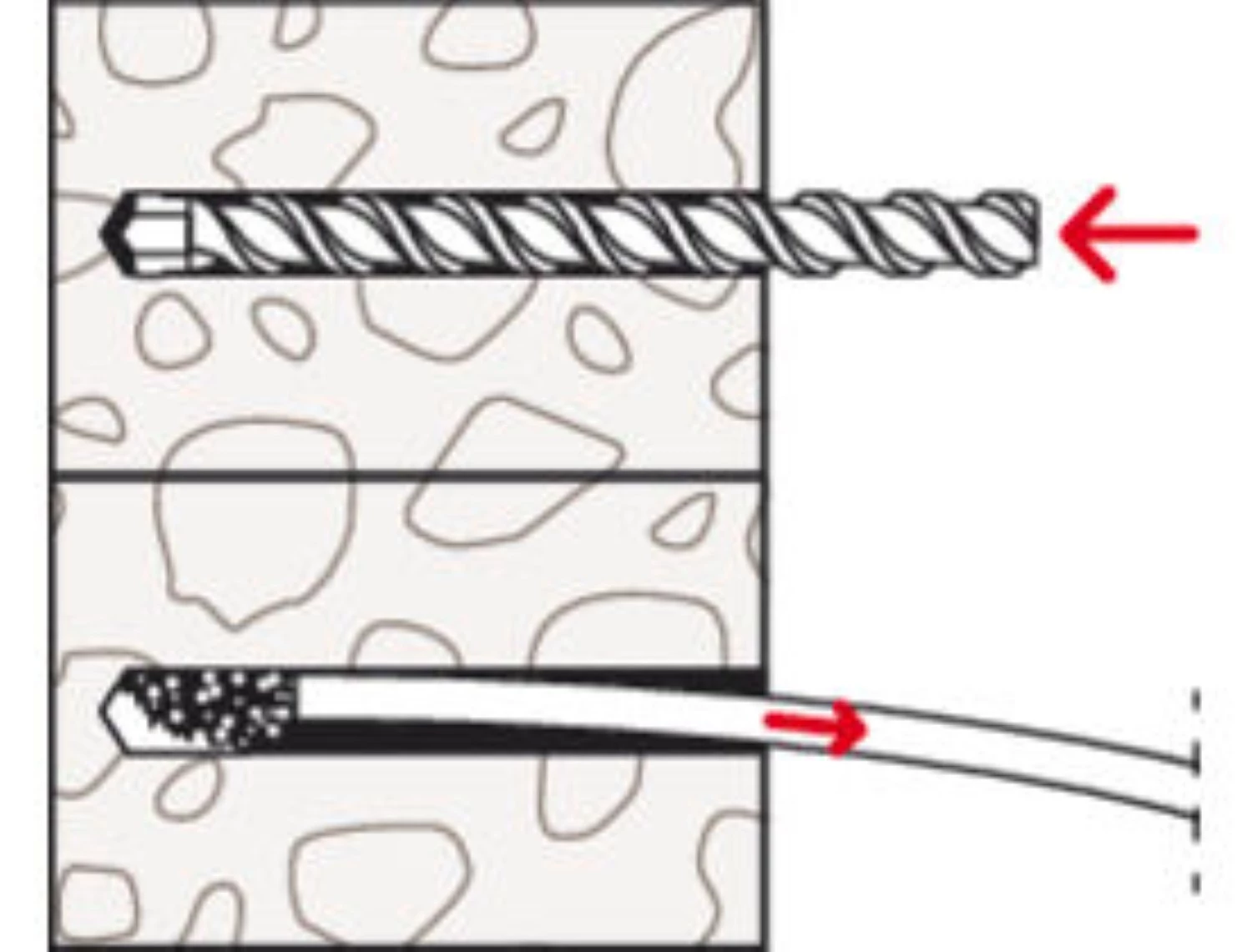 Fischer 577390 Nylon plug HybridPower 10 x 90 FUS met schroef (10st)-image