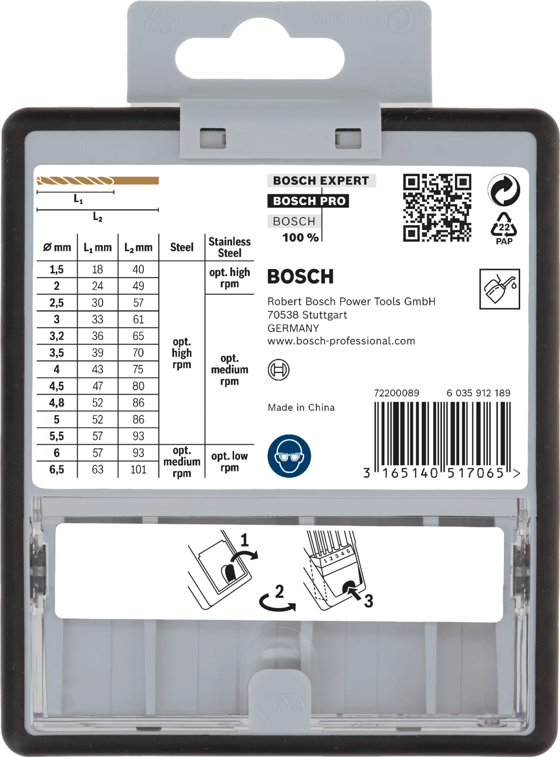 Bosch 2607019926 13-delige HSS-Co Metaalborenset Robust Line - 1,5-6,5mm-image
