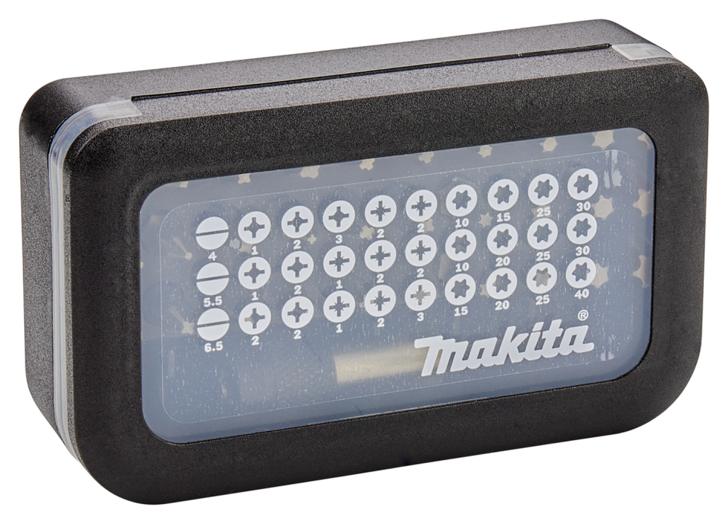 Makita D-30667 31 delige bitset in cassette met riemclip-image