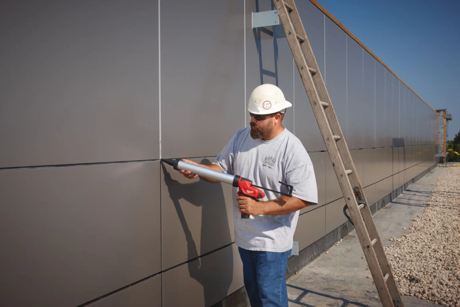 Milwaukee M12 PCG/400A-0 Pistolet à colle / mastic avec porte-cartouche - 12V Li-ion - Machine seule-image