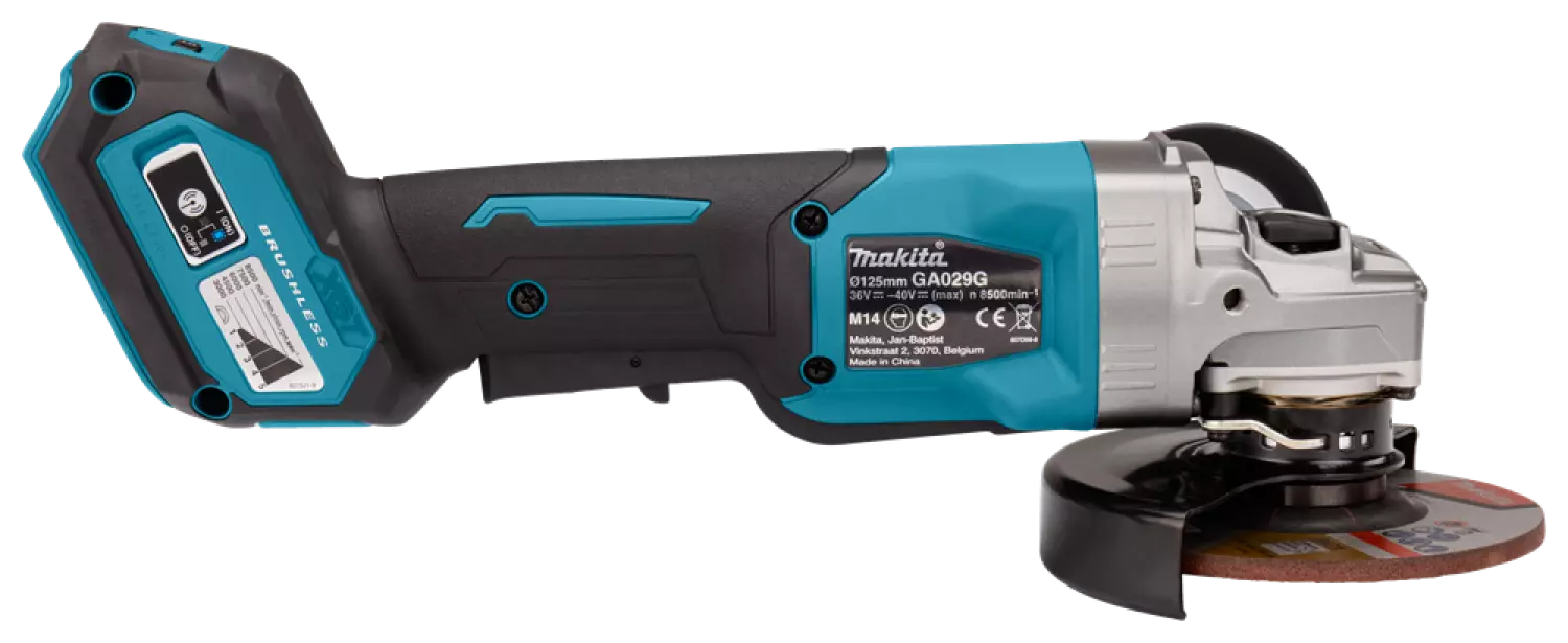 Makita GA029GZ 40V Li-Ion meuleuse d'angle sans fil - 125x22,23 mm - sans charbon-image