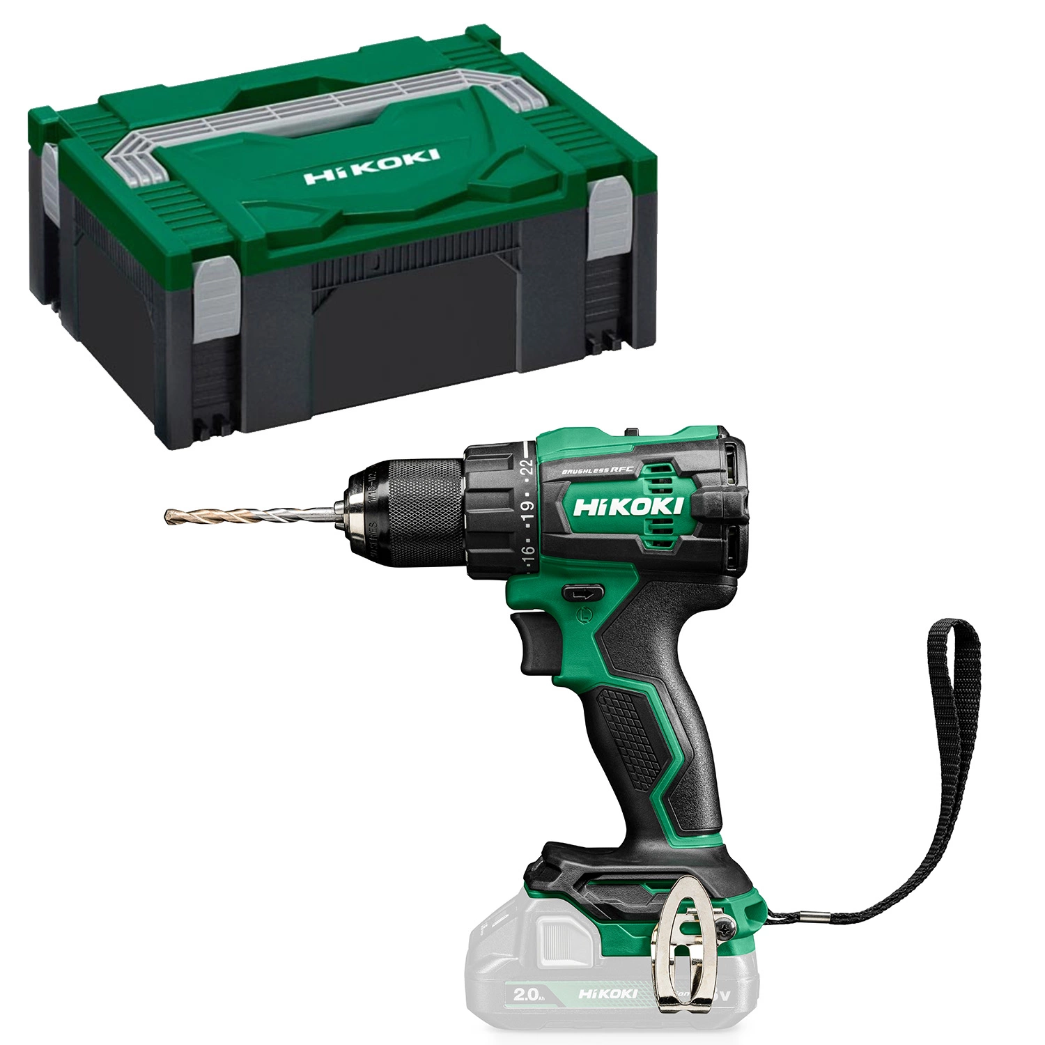 HiKOKI DV18DEW2Z 18V Li-ion accu klopboorschroefmachine body in HSC II Koffer - 70Nm-image