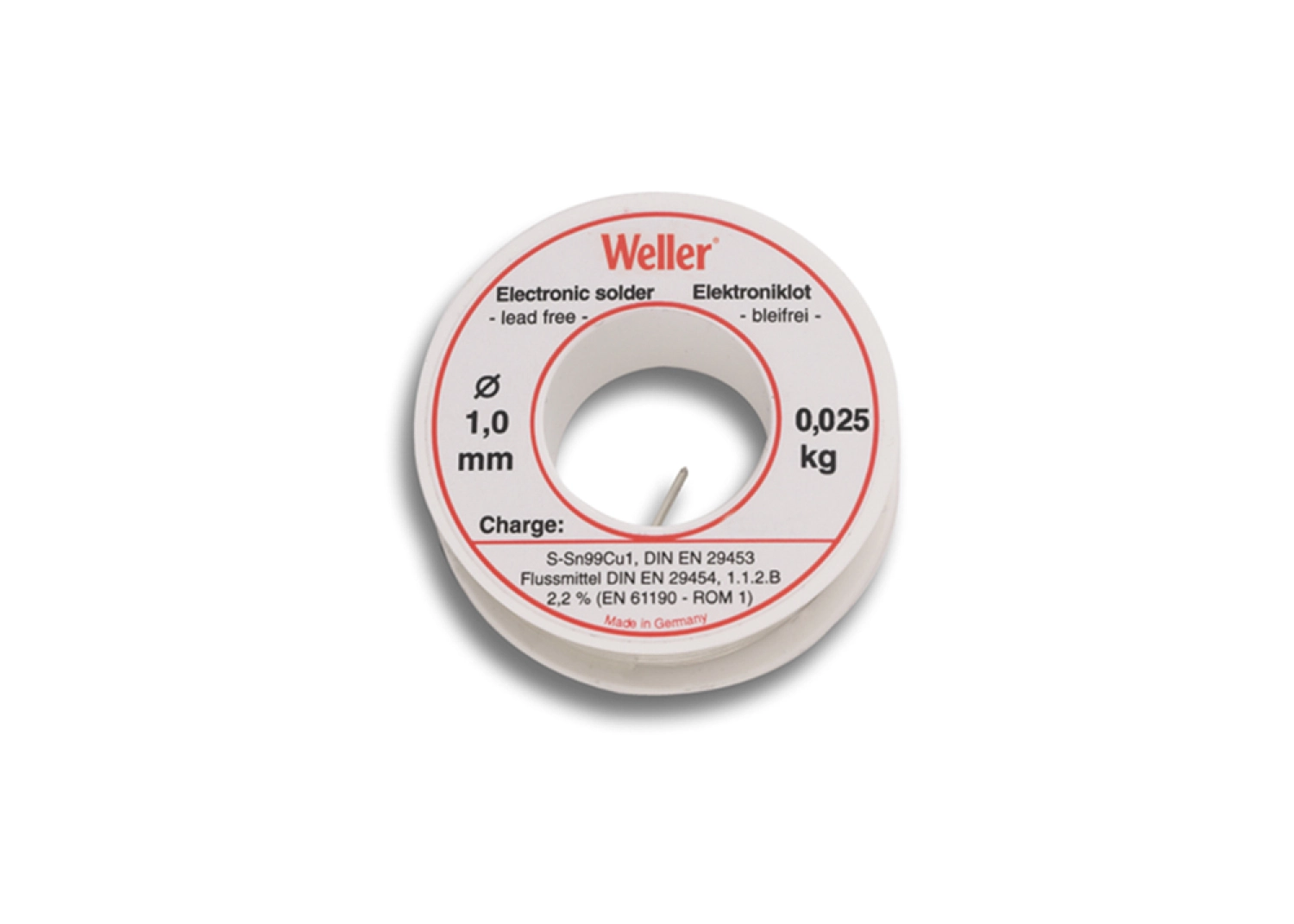 Weller EL99/1-250 Soldeertin loodvrij - 1mm - 250g-image