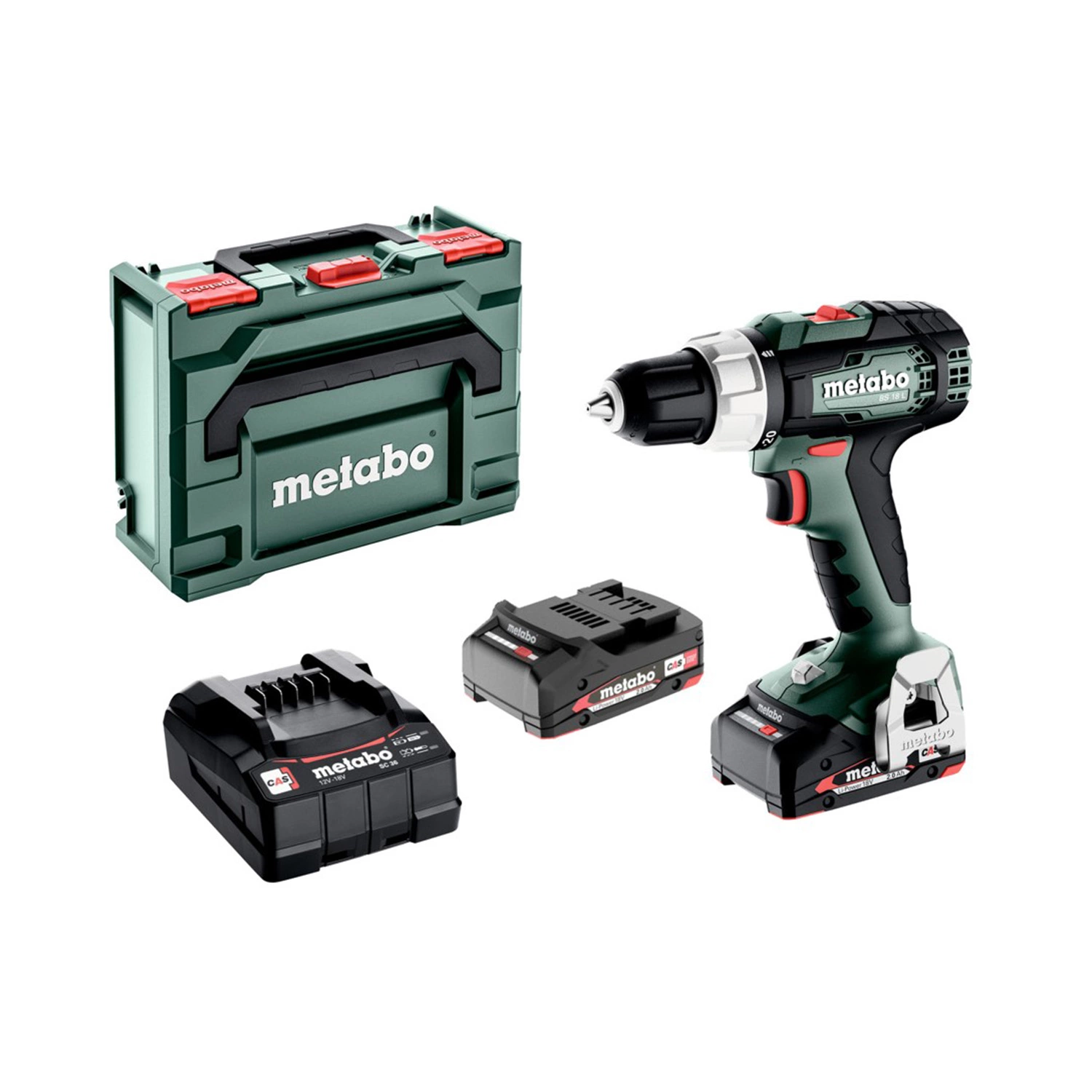 Metabo BS 18 L 18V Li-ion accu schroef-/boormachine set in (2x 2.0Ah accu) in MetaBox - 60Nm-image