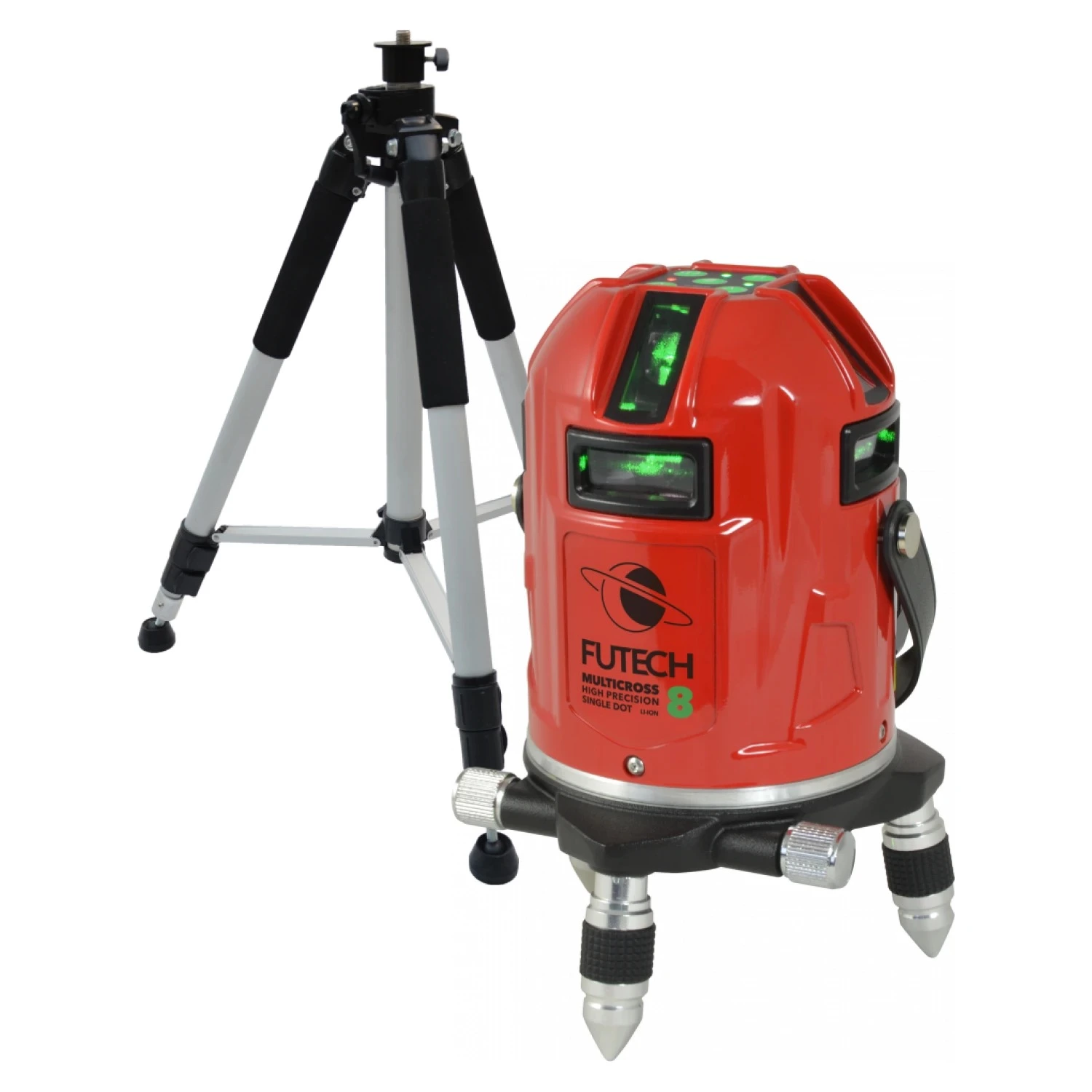FUTECH Multicross 8 HPSD Kruislijnlaser set incl. statief - in koffer – groen – 50m - 8 lijnen-image