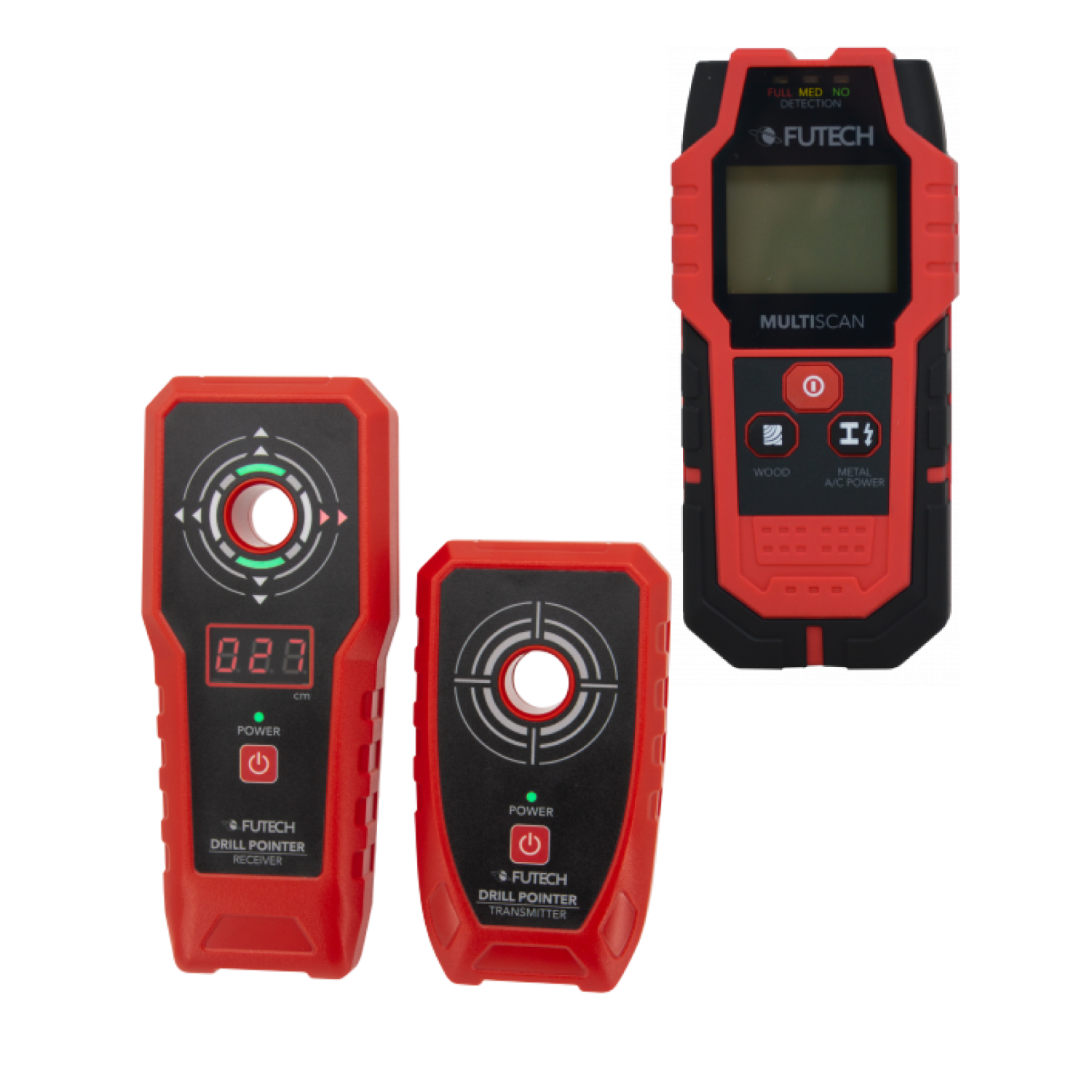 Futech Drill Pointer Muurscanner + Multiscan Muurscanner-image