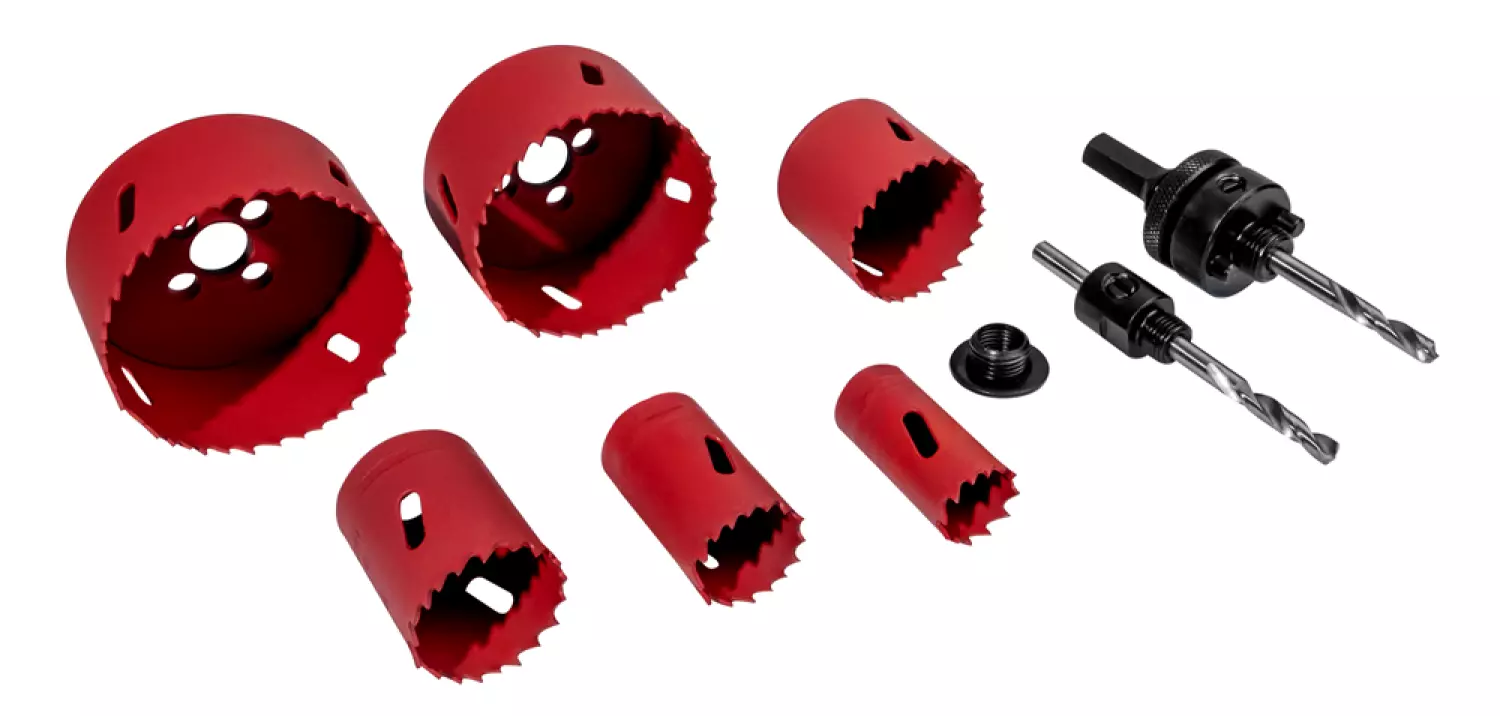 Brüder Mannesmann 44100 Jeu de scies cloches 8 pièces en coffret-image