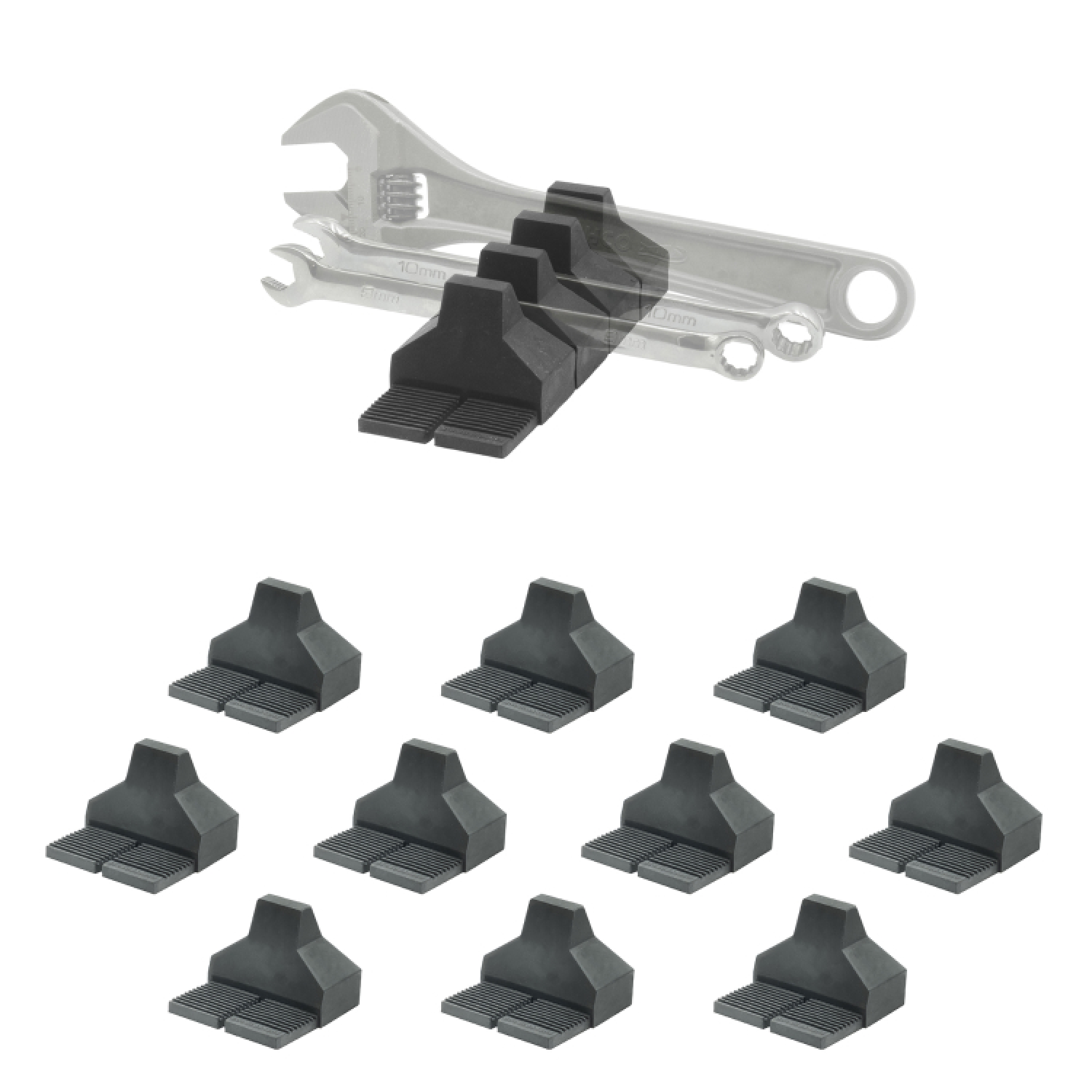 StealthMounts DHSP-SP-10 Drawer Hive Sleutelhouder voor ladekast - zwart - 10 stuks-image