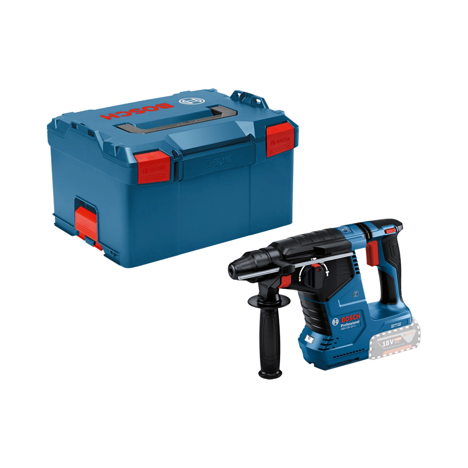 Bosch GBH 18V-24 C Perforateur sans fil 18V Li-ion SDS-Plus corps dans L-Boxx - 2,4J - 30mm-image