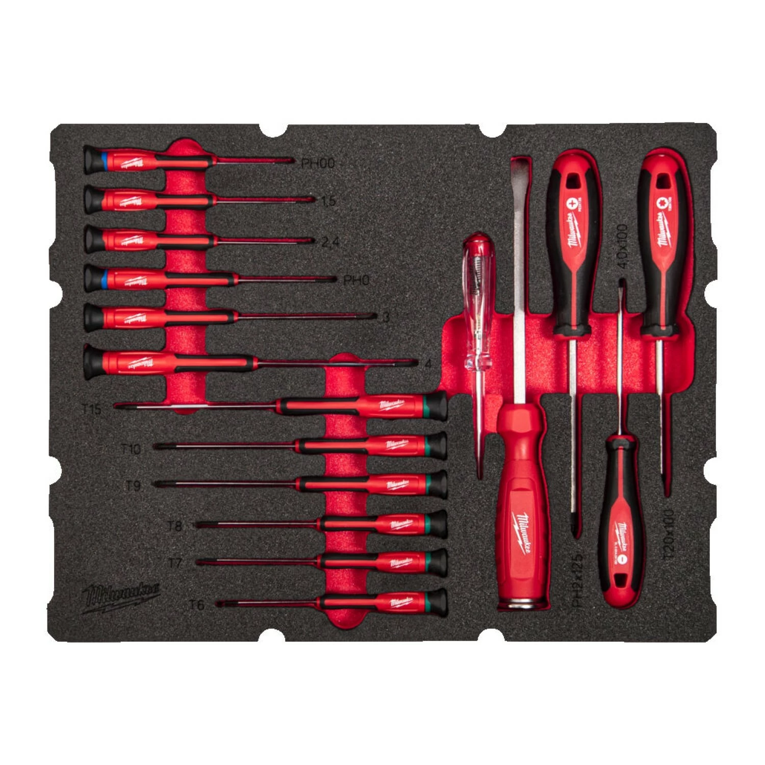 Milwaukee 4932493644 17-delige Schroevendraaierset PACKOUT™ - in foam inlay-image