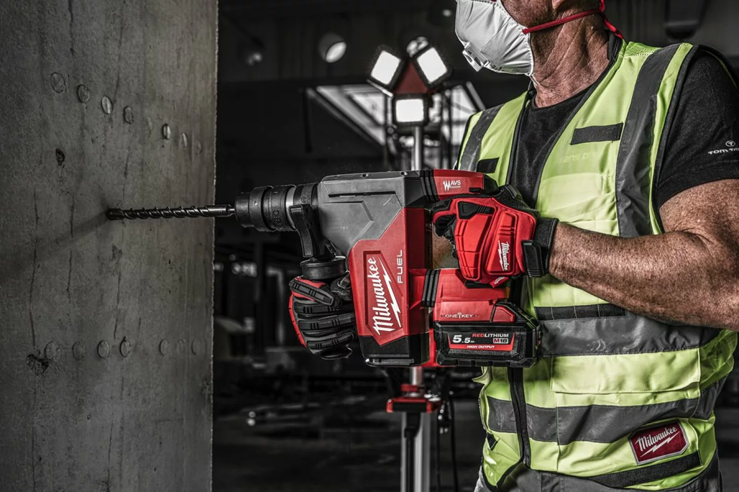 Milwaukee M18 ONEFHPX-0X Perfo-burineur sans-fil - 18V Li-ion - SDS-plus - Boîte HD - Machine seule-image
