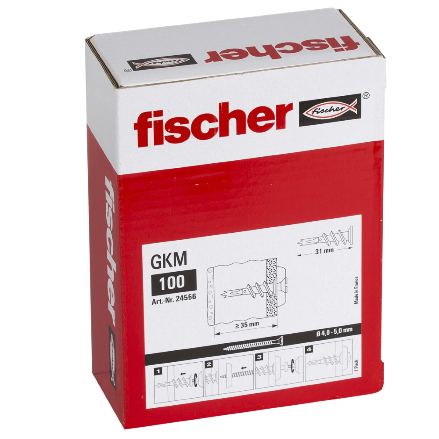 Fischer 24556 Metalen gipsplaatplug GKM - 31mm (100st)-image