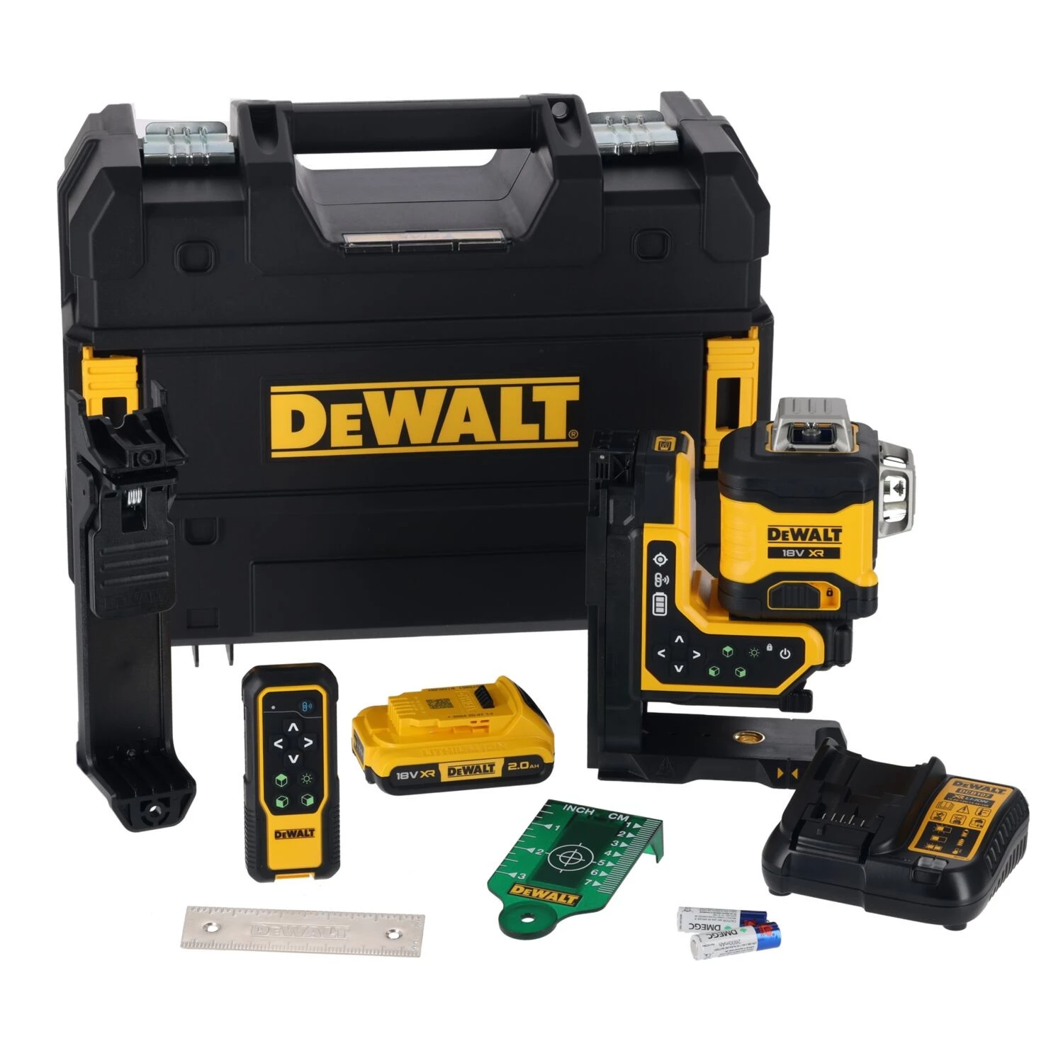 DeWALT DCLE34035D Kruislijnlaser in koffer - groen - 3 lijnen - 80m - IP54-image