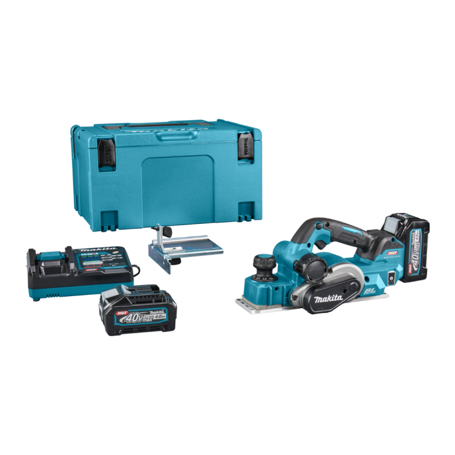 Makita KP001GM201 40V Max Li-Ion accu schaafmachine set (2x 4,0Ah) in Mbox - 82mm-image