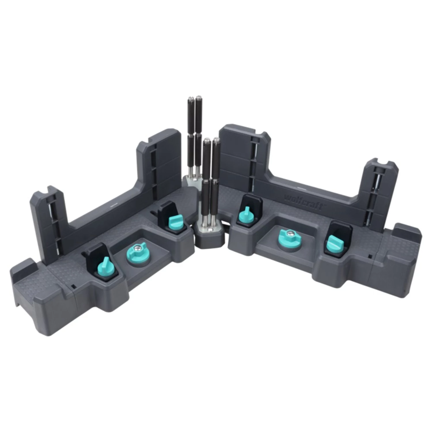 Wolfcraft 6956000 2-en-1 Équerre à onglet et boîte à onglets PRO - 120mm-image