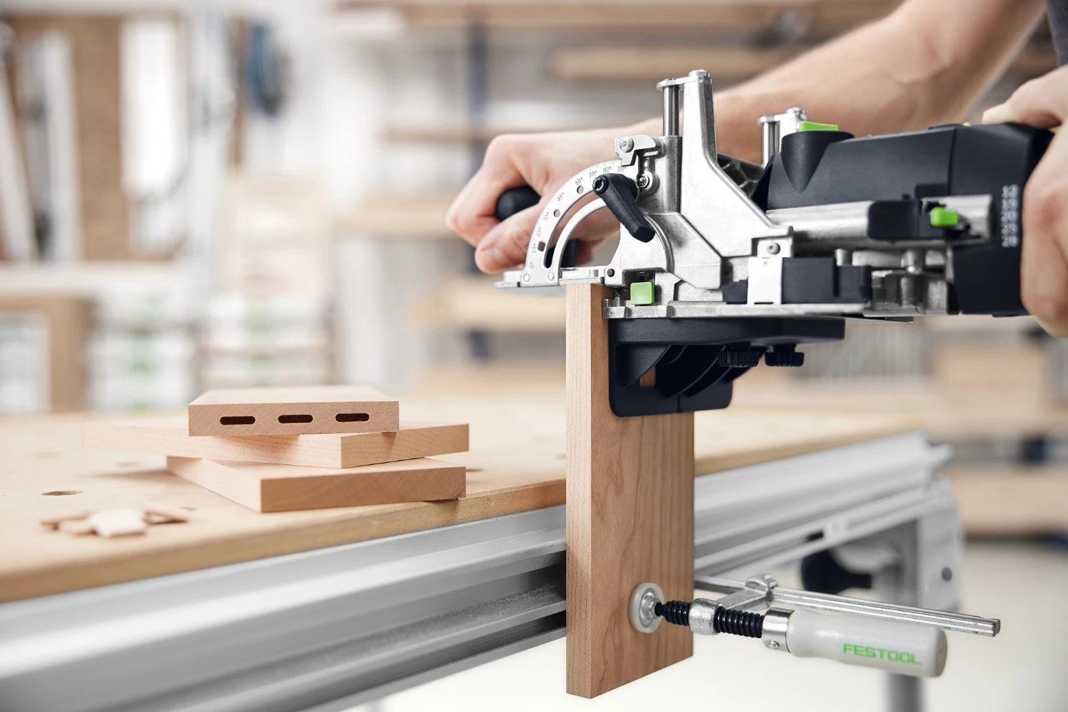 Festool DF 500 RQ-Set Domino freesmachine incl. accessoires in systainer - 420W - 28mm-image