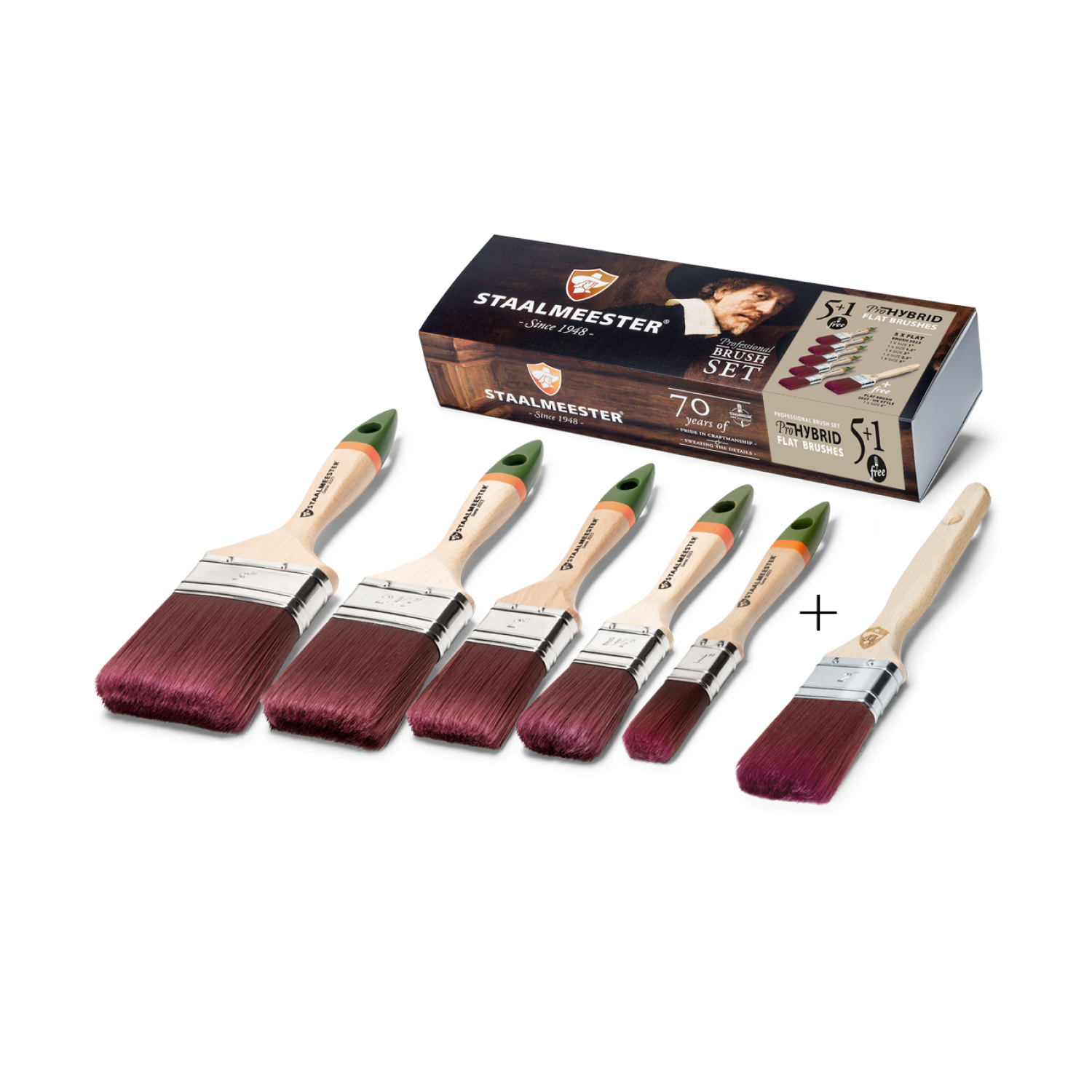 Staalmeester coffret 6 pièces Pro-Hybrid Plat-image