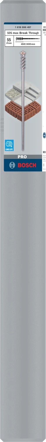 Bosch 1618596457 SDS-Max Doorvoerboor - type 9 - 55 x 450 x 600mm-image