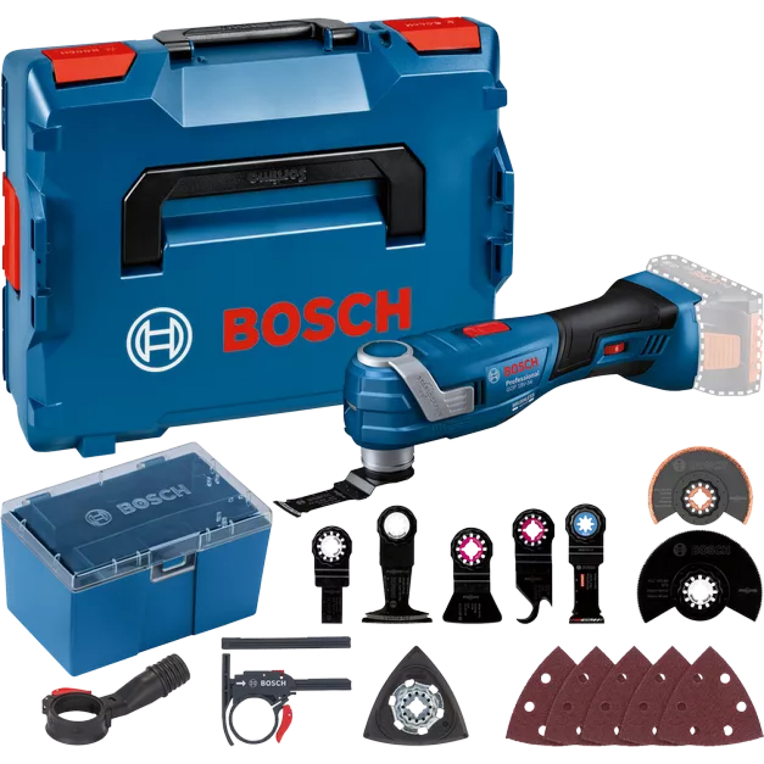 Bosch GOP 18V-34 18V Accu Multitool Body incl. accessoireset in L-Boxx-image