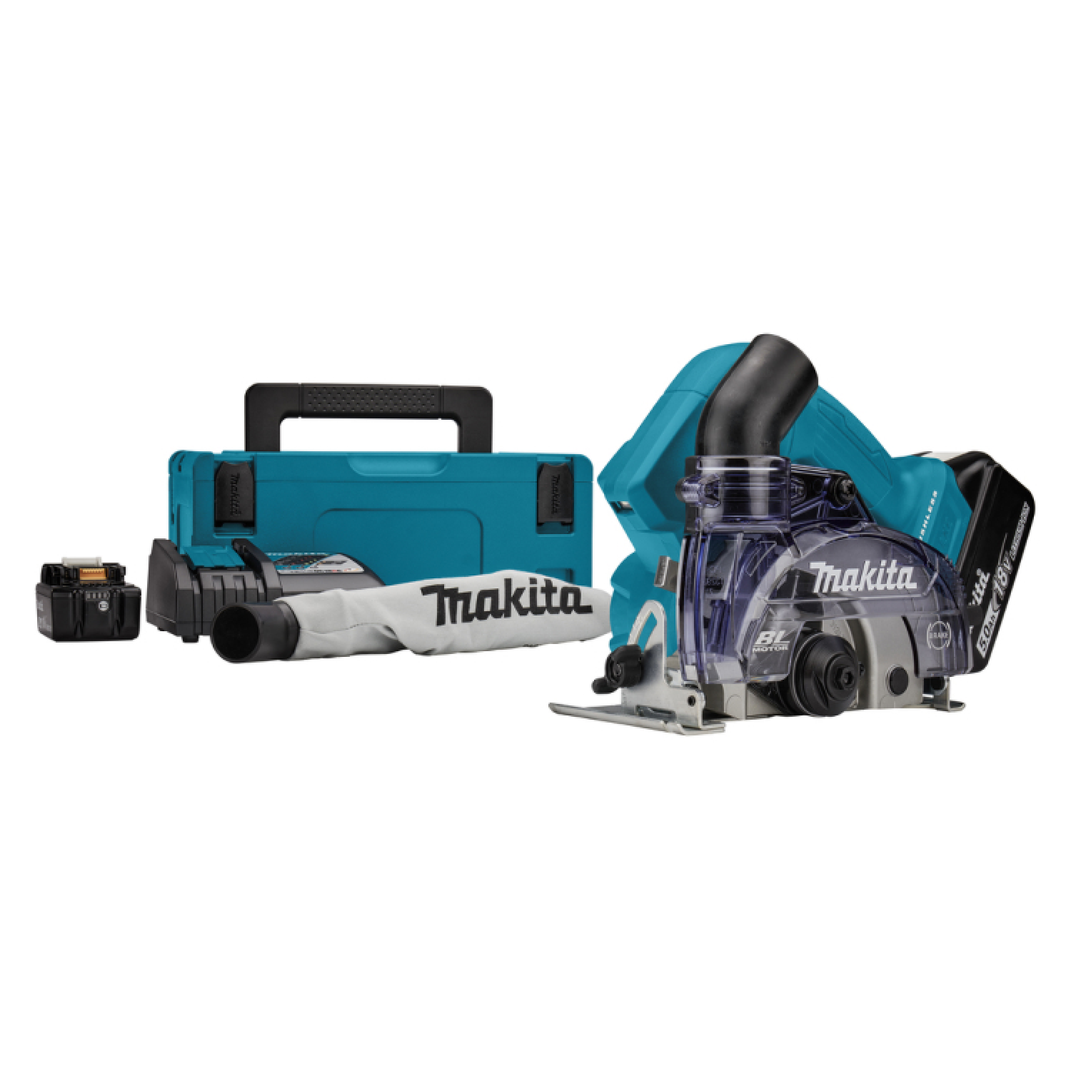 Makita DCC500RTJ 18V Li-ion accu diamantsnijder set (2x 5,0Ah) in Mbox - 125mm-image