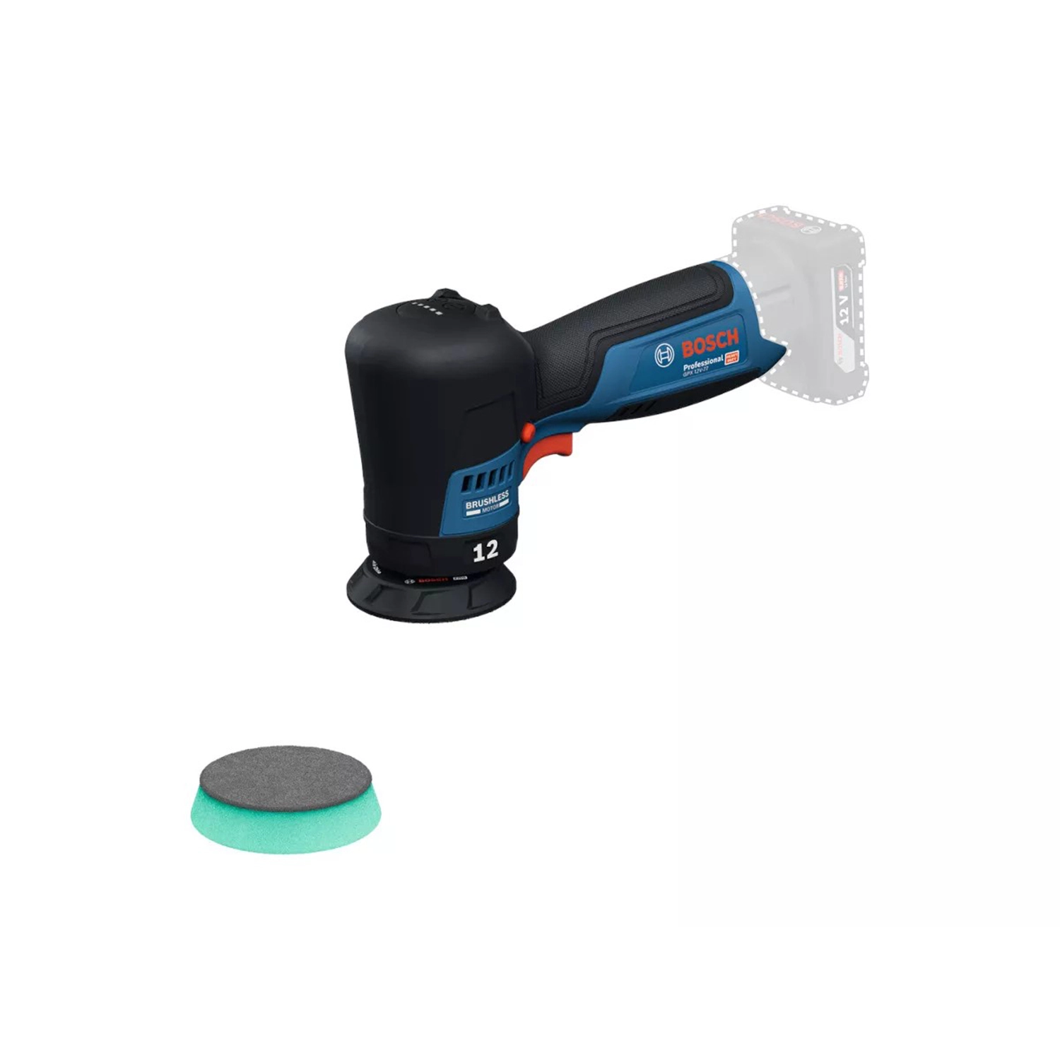 Bosch GPX 12V-77 Polisseuse excentrique sans fil 12 V - 77 mm-image