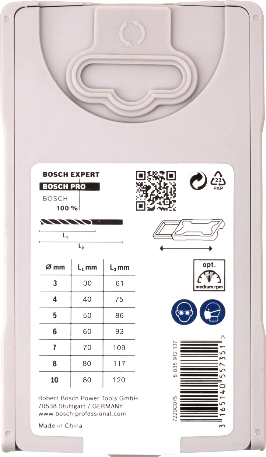 Bosch 2607017034 7-delige Houtspiraalboor set in cassette - 3-10mm-image