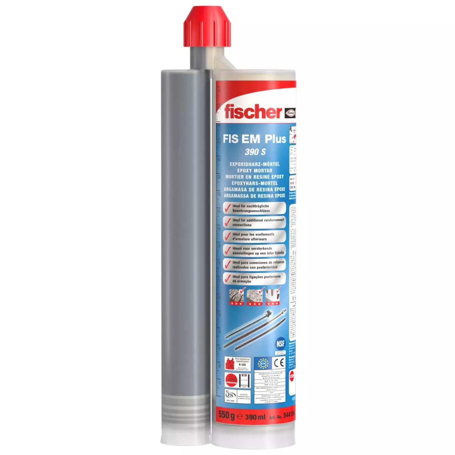 Fischer FIS EM Plus 390 S Epoxy injectiemortel incl. 2 mengtuiten - 390ml-image