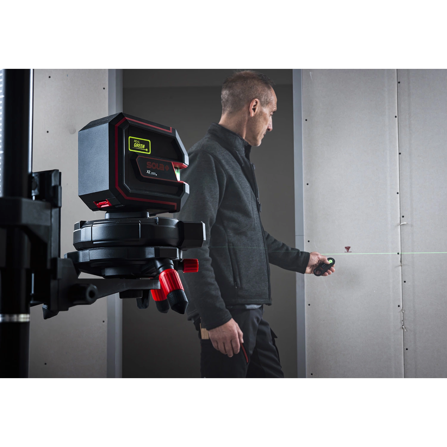 Sola RCB Autobase Set laserbasis - incl. afstandsbediening en wandhouder-image