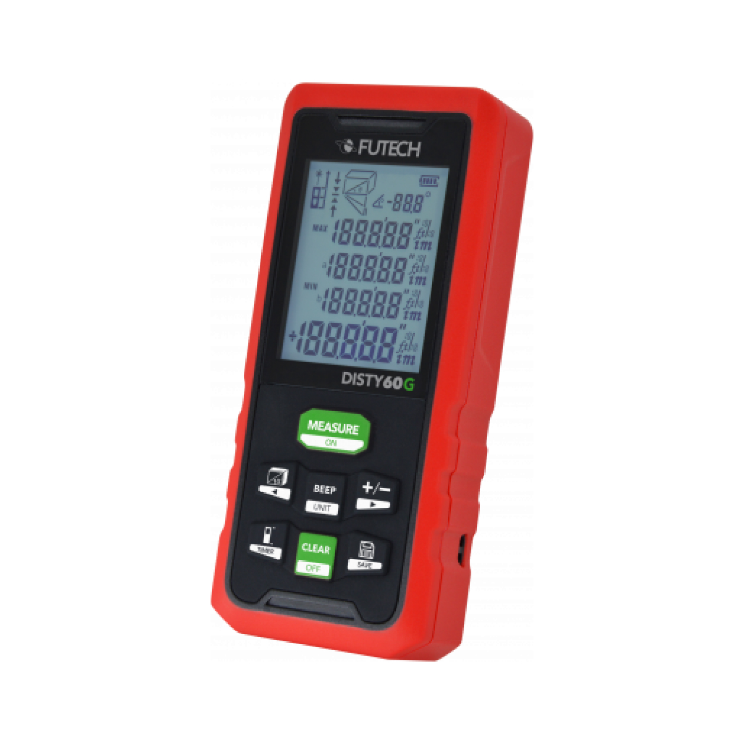 Futech Disty 60 Afstandsmeter - 60m - groen - IP54-image