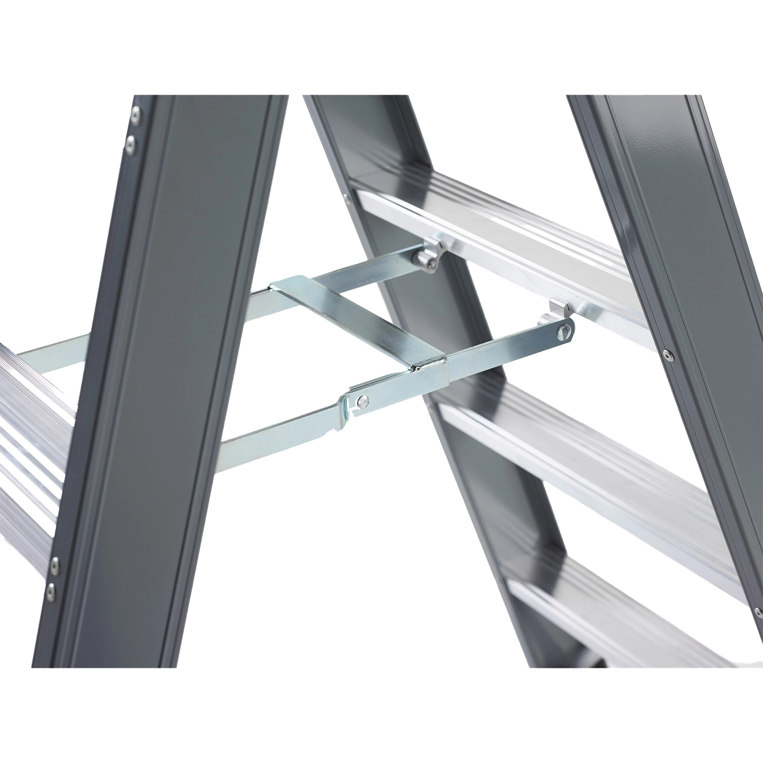 Altrex Falco FDO 4 Dubbele trap - Aluminium met coating - 2 x 4 treden - max. werkhoogte 2,95m-image