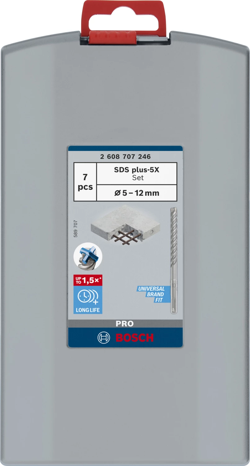 Bosch 2608707246 7-delige PRO SDS plus-5X Hamerboorset-image