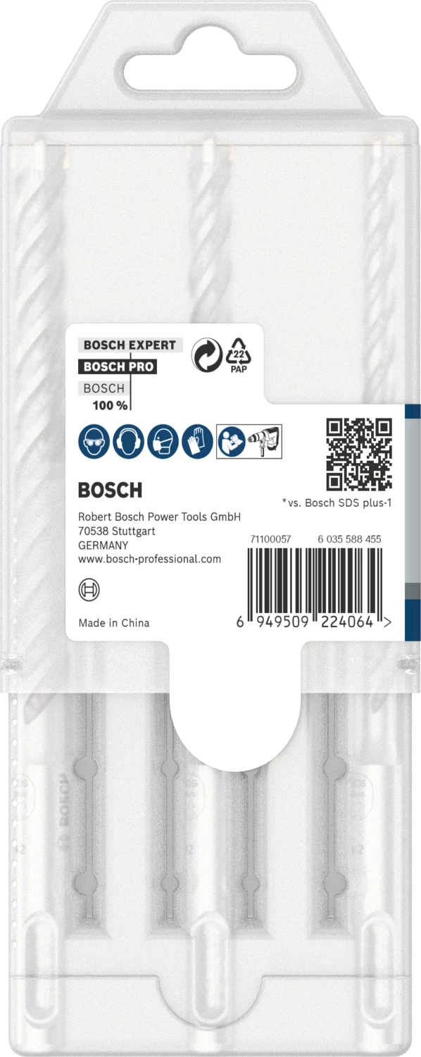 Bosch 2608833912 PRO Hamerboorset SDS plus-5X - 6/8/10mm (3 stuks)-image