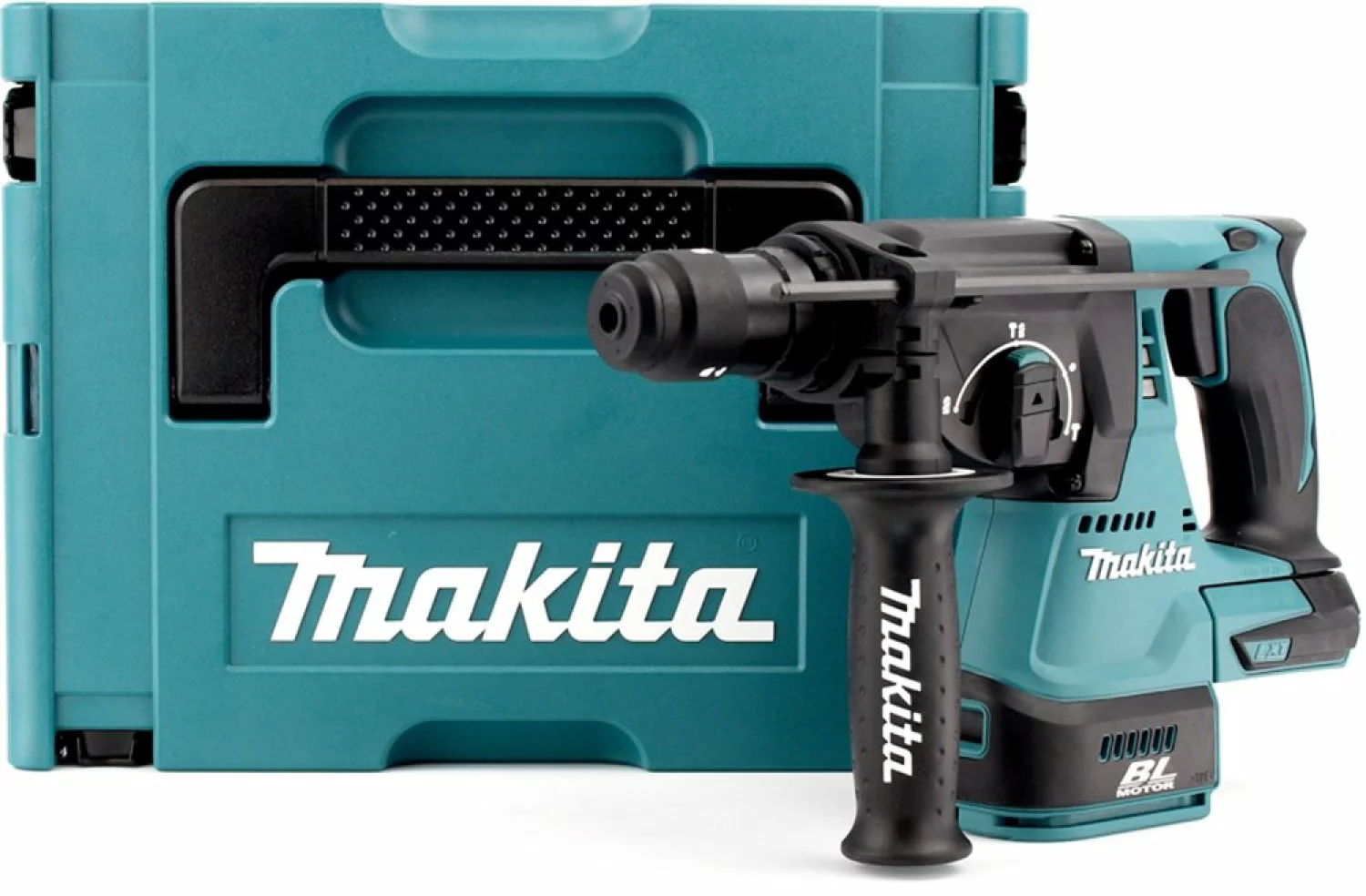 Makita DHR243ZJ Perforateur burineur sans-fil - 18V Li-ion - SDS-plus - Machine seule - Mandrin serrage rapide - MAKPAC - Brushless-image
