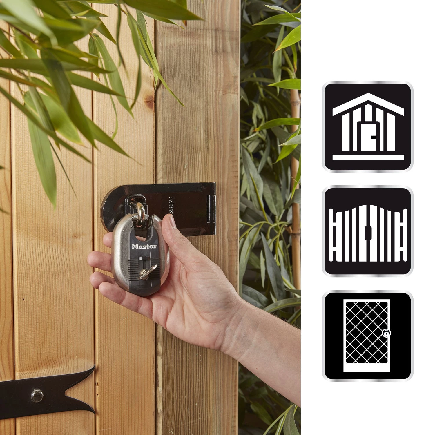 Master Lock M187EURD Hangslot Excell® - RVS titanium versterkt - 60mm breed - Sleutels-image