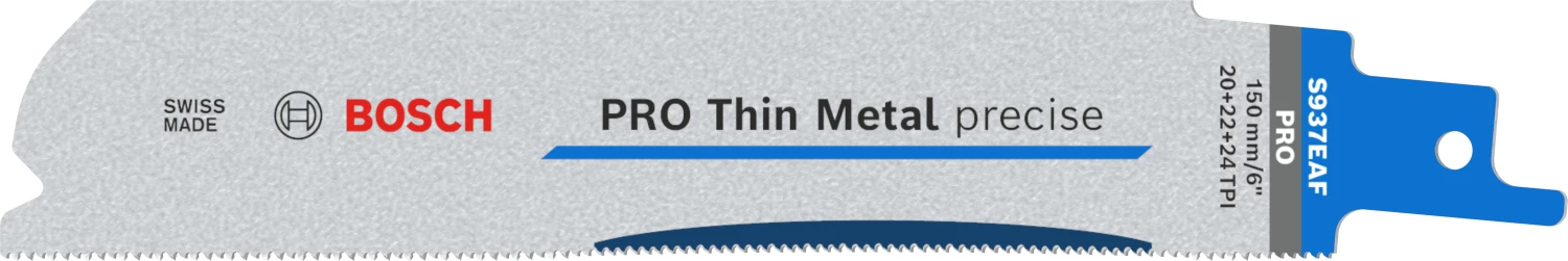 Bosch PRO S937EAF Thin Metal Precise reciprozaagblad - 150mm - metaal (5st)-image